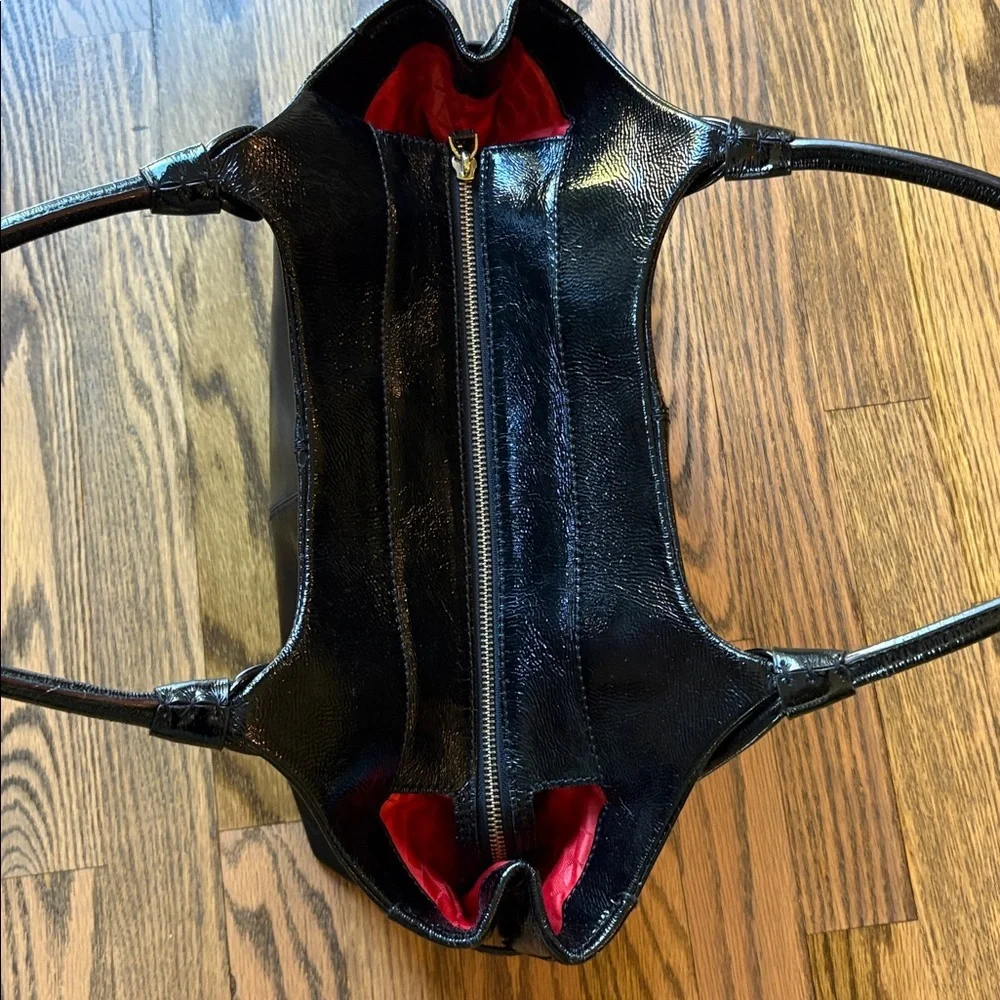 Kate Spade black patten leather purse